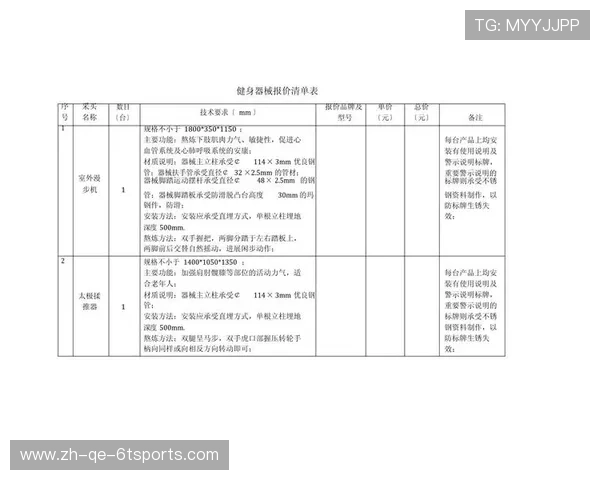 高性价比健身器材报价单：商用家用优选方案